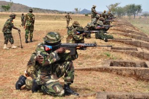 Soldiers at war with Boko Haram
