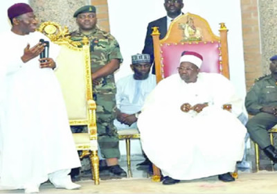 File Photo: President Jonathan and Shehu of Borno