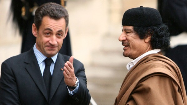 Gaddafi and French minister