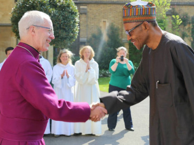 Buhari recieves Bishop Welby in London