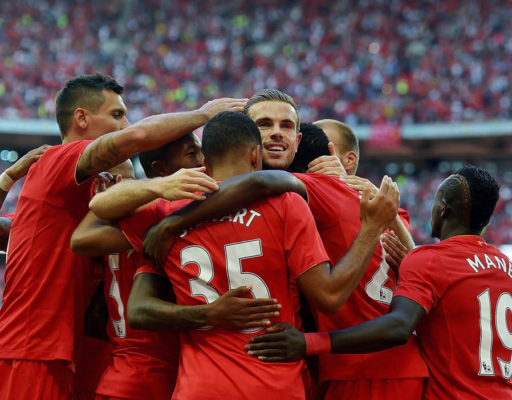 Liverpool Celebrate their victory. Photo credit | Daily Express