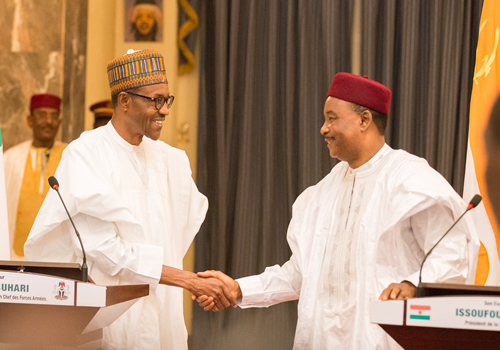 President Muhammadu Buhari and President of Niger, Alhaji Mahamadou Issoufou