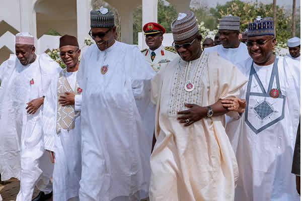 President Muhammadu Buhari and some APC governors 