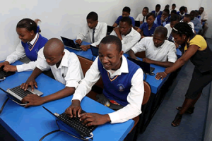 Students in class