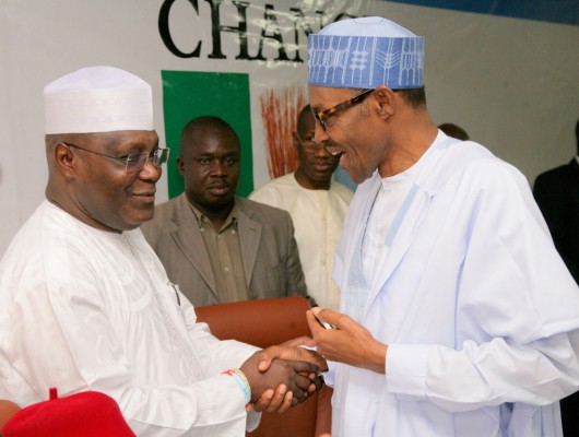 Atiku Abubakar and Gen. Muhammadu Buhari (rtr)