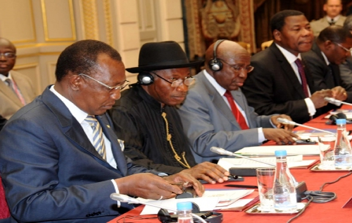 Jonathan Lands In Niamey For Extraordinary Summit Of Heads Of State To tackle Terrorism