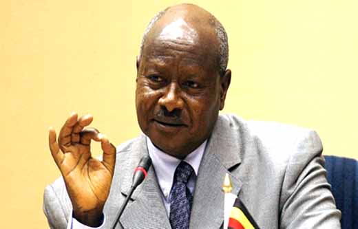 The Ugandan President, Yoweri Museveni