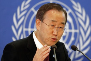 UN Secretary General, Ban Ki-moon