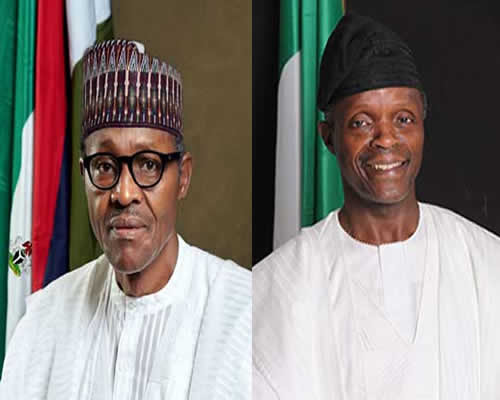 Buhari and Osinbajo-official potrait