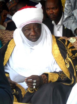 PIC 14. GOV. ABDULFATAH AHMED WITH THE EMIR OF ILORIN, ALHAJI IBRAHIM SULU GAMBARI  AT THE TRADITIONAL SALLAH HOMAGE PAID BY THE EMIR TO THE GOVERNMENT HOUSE, ILORIN ON  TUESDAY (8/11/11).