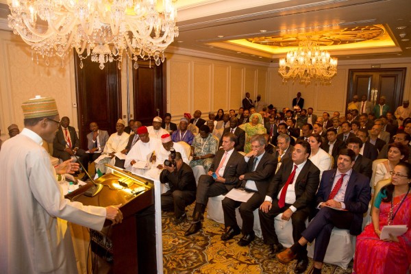 President Buhari in India