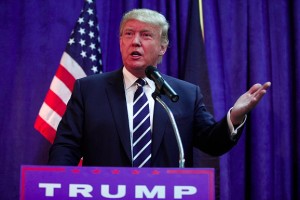 Republican Presidential candidate Donald Trump