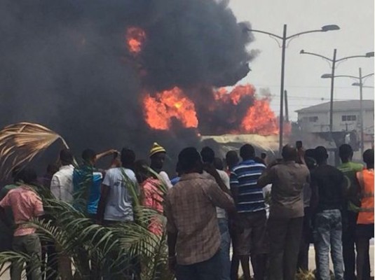 Asaba filling station fire
