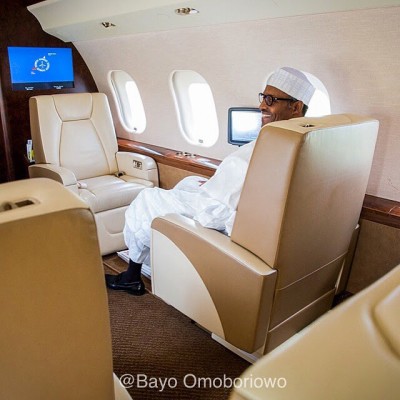 Buhari in Jet