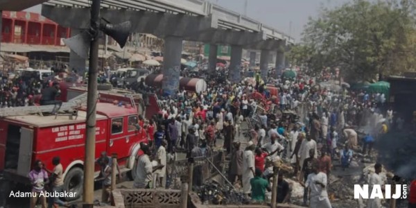 Kano market fire
