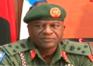 Brigadier General Faruk Yahaya Greenbarge Reporters