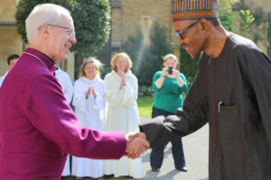Buhari recieves Bishop Welby in London