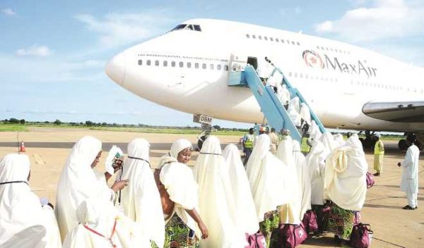 Airlift of pilgrims