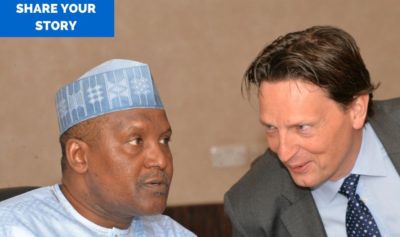 Dangote and his CEO Cement Onn Van