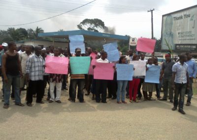 Sacked Oil workers in ExxonMobil