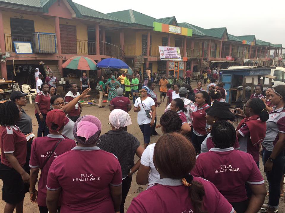 Lagos School Cleans Up Abule Egba Market