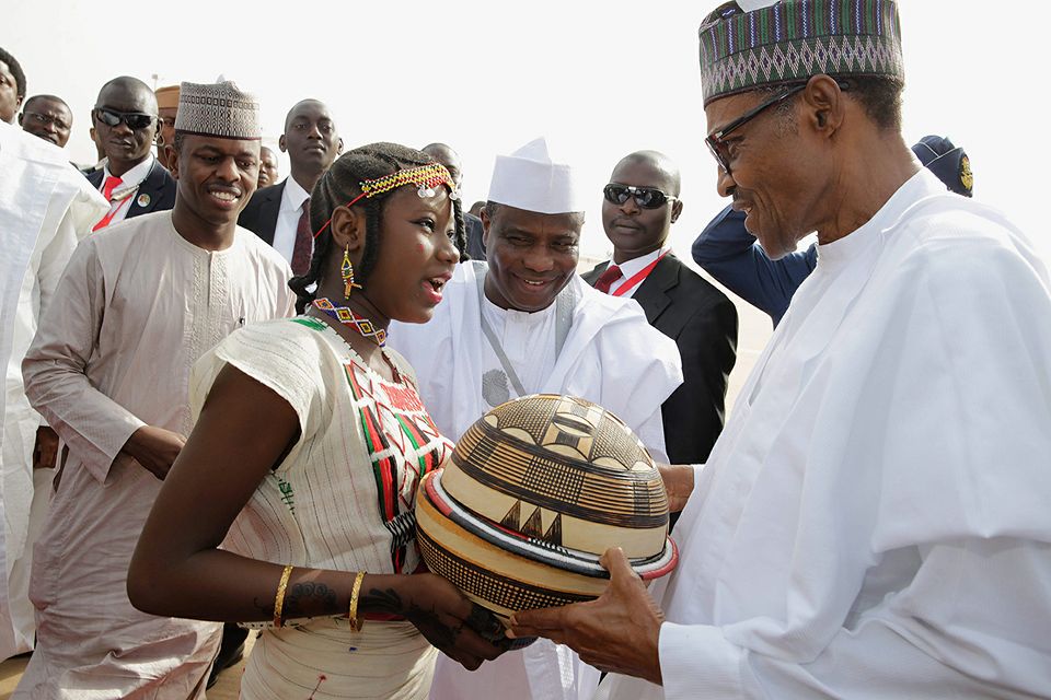 Calabash Gift For President Buhari In Sokoto