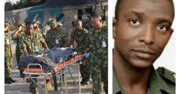 Buhari Describes Colonel Abu Ali As An Extraordinary Officer