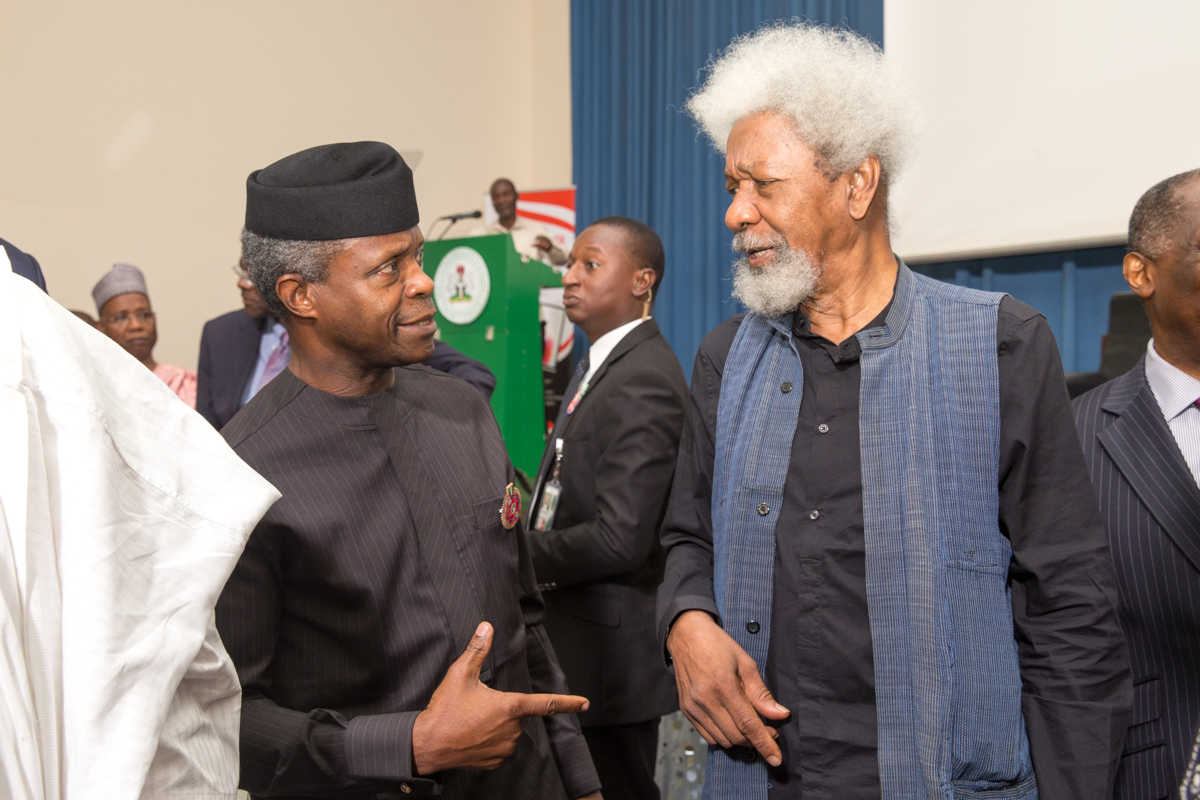 Professors Osinbajo And Soyinka At Book Launch