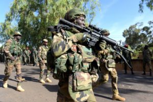 Troops of ECOWAS in Gambia