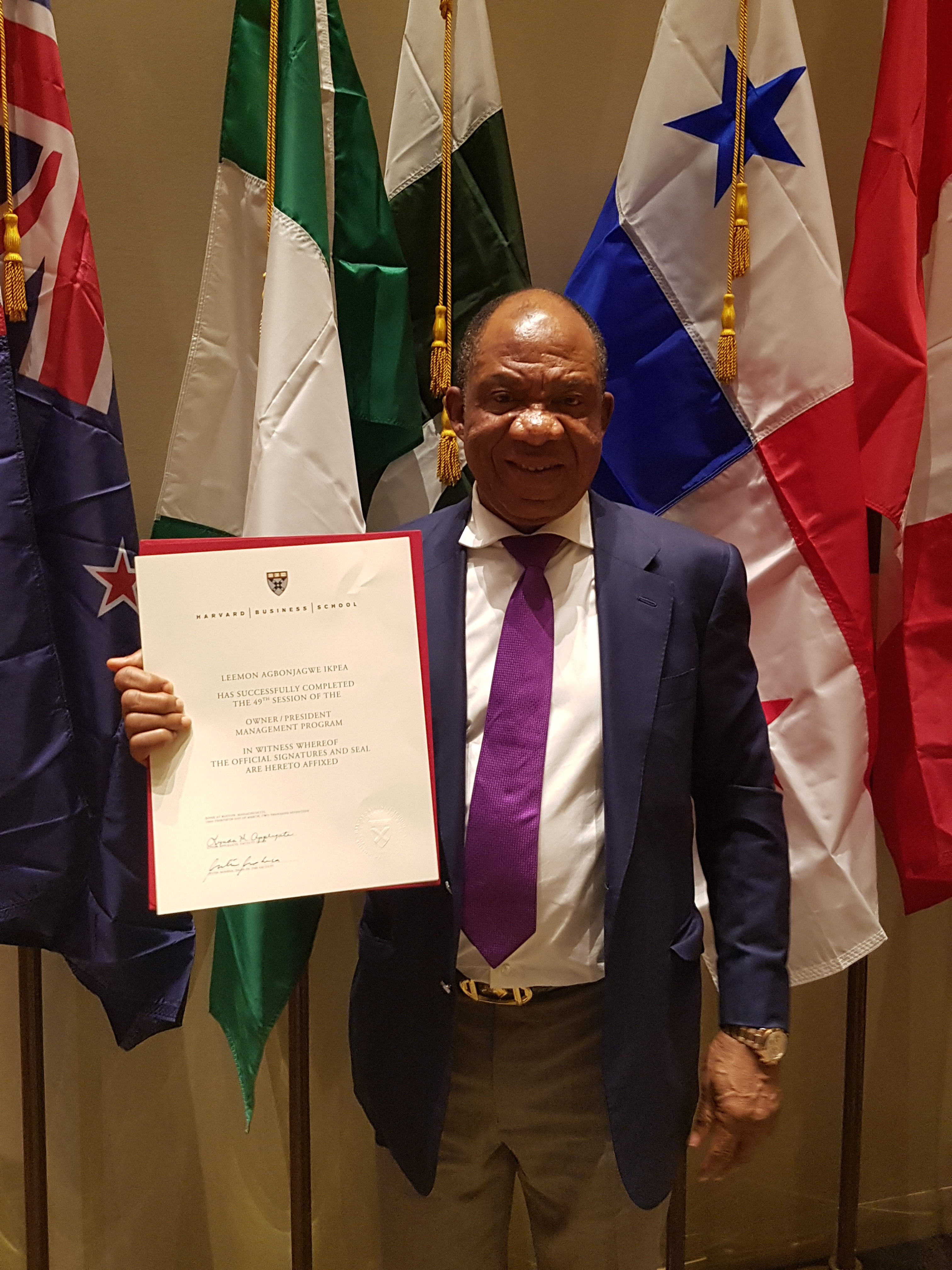 Chief Leemon Graduates From Harvard In US