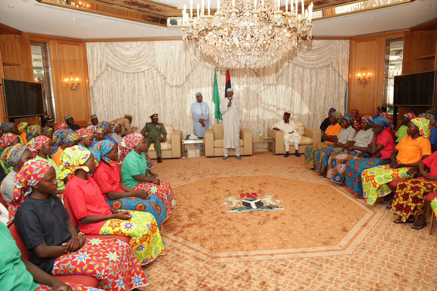 I’m Happy To Personally Receive You, Buhari Tells 82 Released Chibok Girls