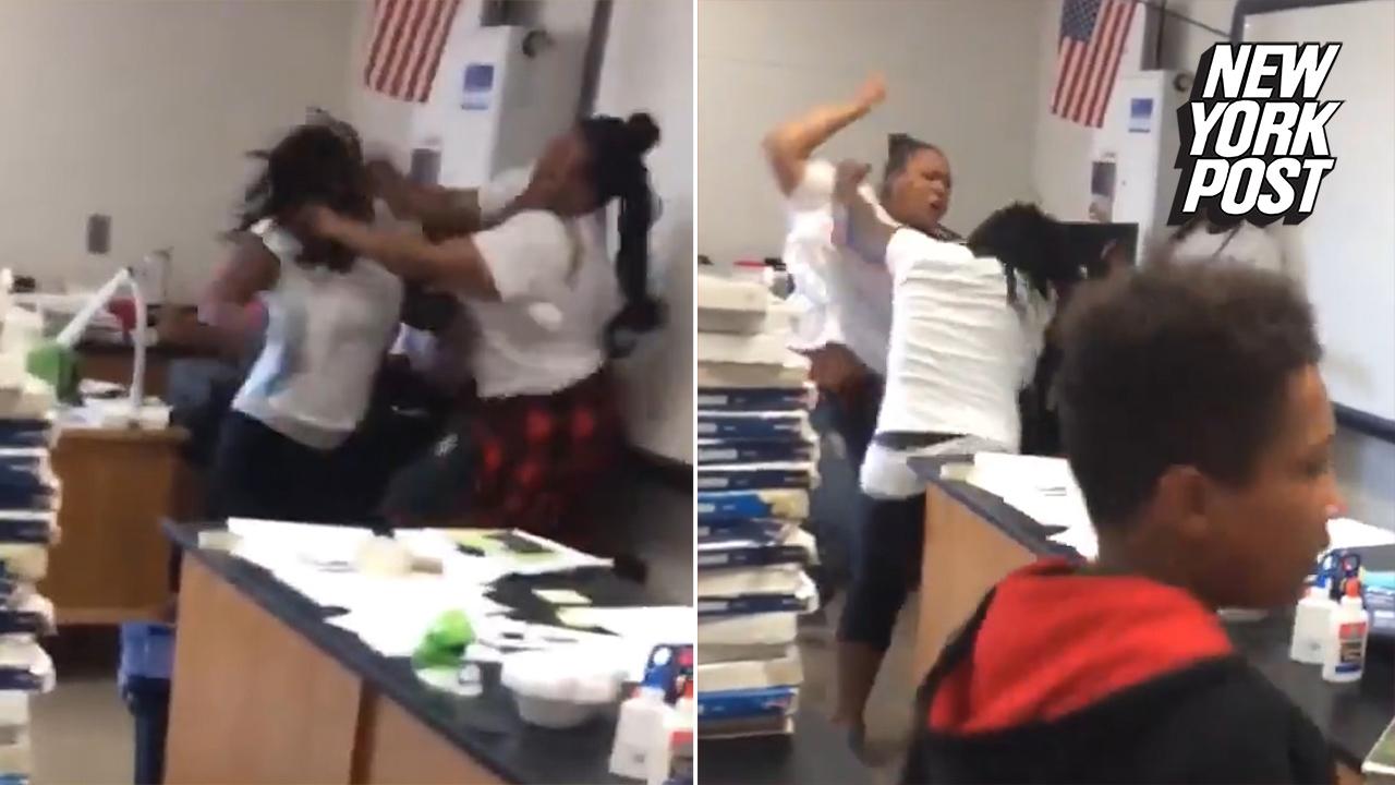 2 Female Teachers Fight In Classroom In Front Of Students Over Boyfriend