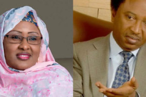 Aisha Buhari and Shehu Sani