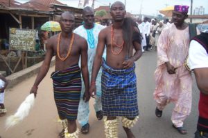 Street celebration in Benin