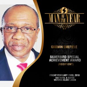 CBN Governor, Emefiele, Bags Silverbird Award; Dedicates It To Staff