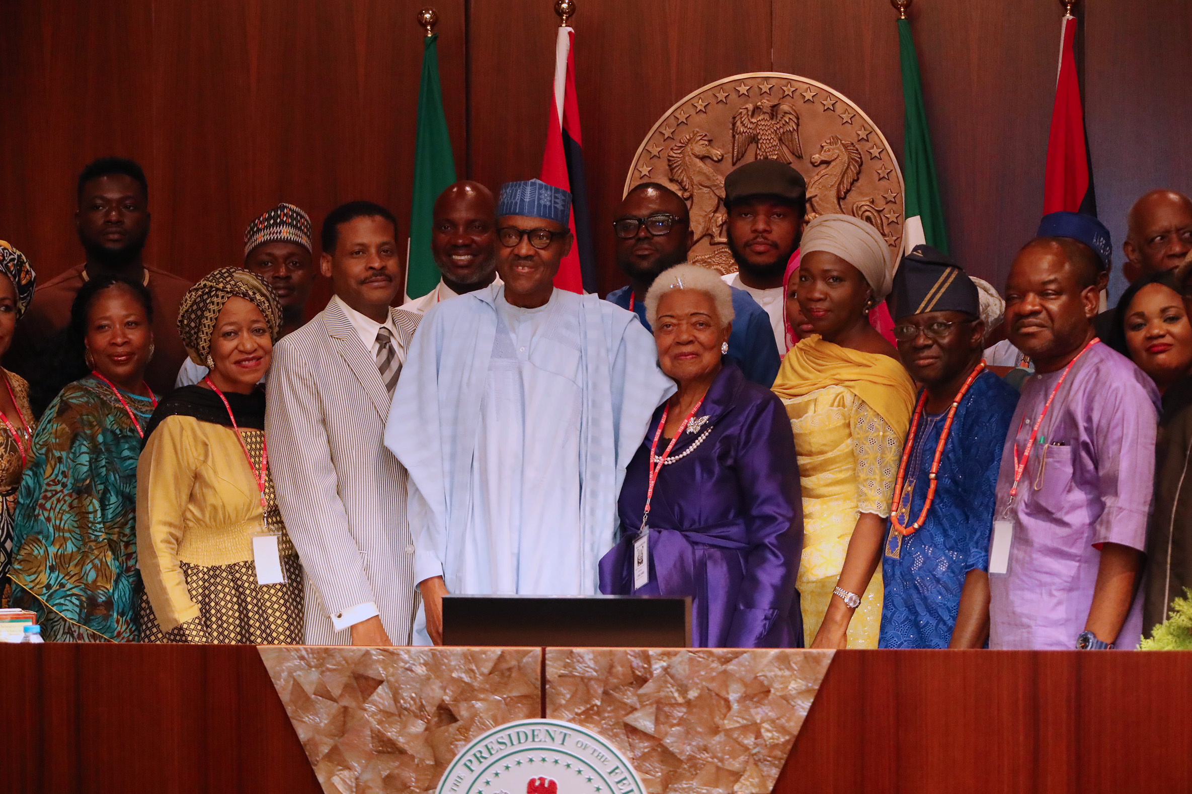 Buhari Receives Family Of Late Martin Luther Jnr
