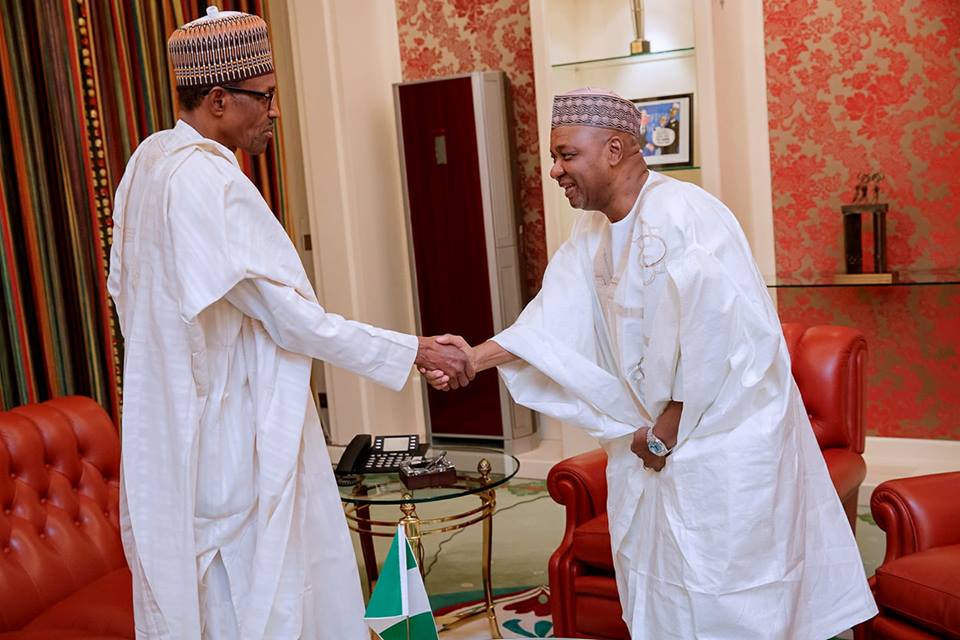 President Buhari Holds Private Meeting With Ex Vice President Sambo