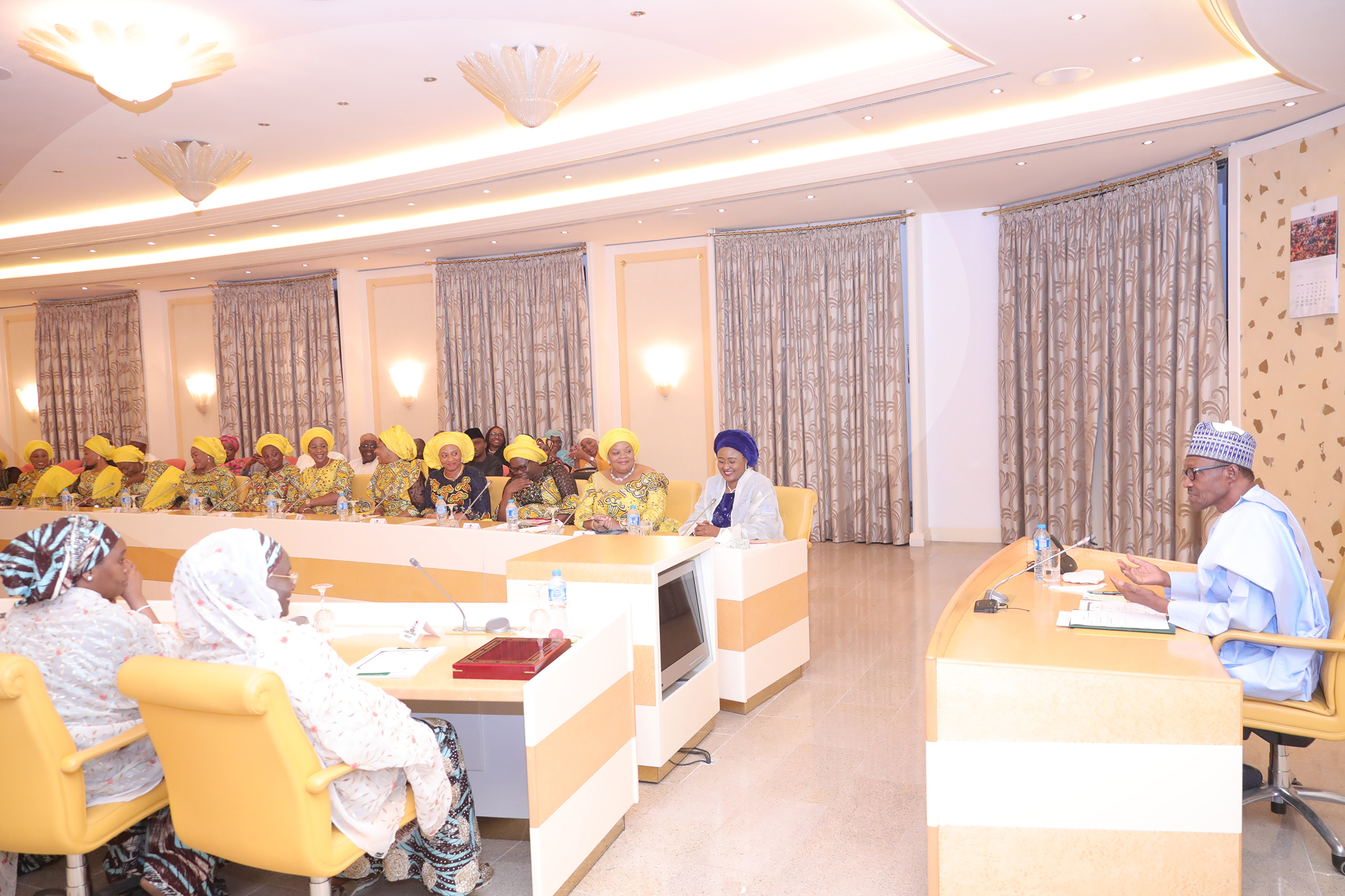 Buhari Hosts Wives Of 36 Governors In Aso Rock