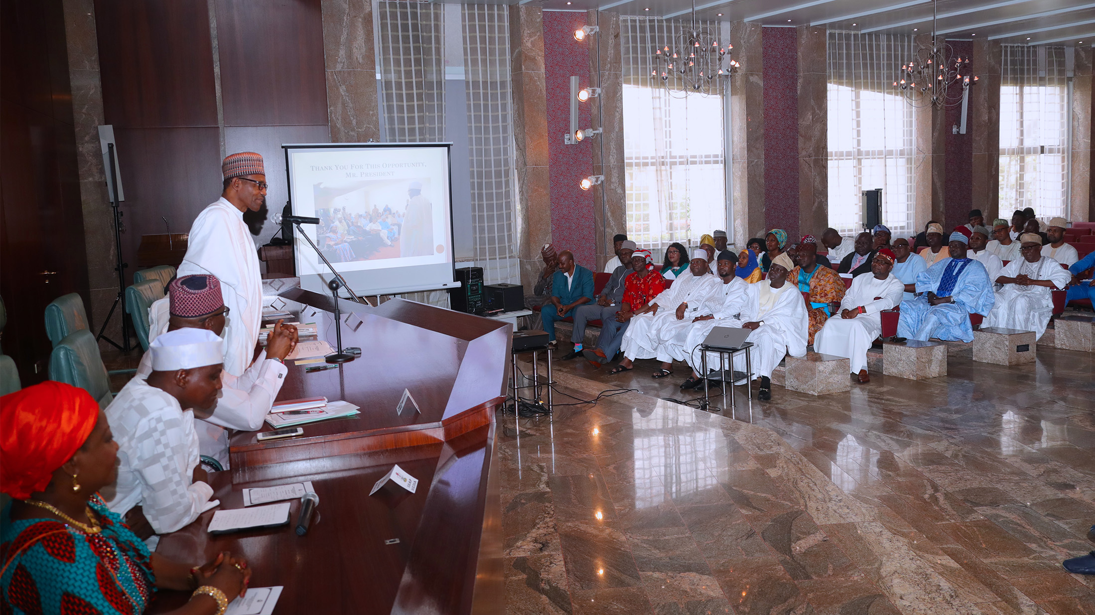 Buhari Marvels At How His Media Team Been Able To Defend Him Despite Mischief By Opposition