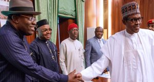 Buhari Has Robust Talks With 4 PDP Governors At Aso Rock Today