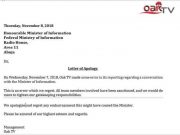 News Medium Commits Professional Blunder Against Information Minister, Apologizes