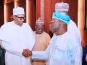 Obasanjo Looks Pass Buhari As They Meet In Addis Ababa