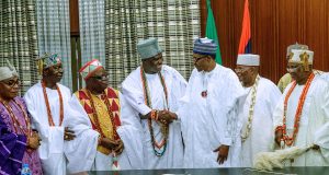 Ooni Leads South West Royal Fathers To Thank Buhari For What He’s Done For The Region