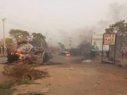 PDP, APC Clash In Abuja: 9 APC Vehicles Burnt To Ashes