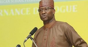 Ministerial Retreat: Buhari Pats SGF Boss Mustapha On The Back