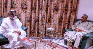 Ex President Buhari Sympathizes With Ex Senate President Lawan, Over Mum’s Death