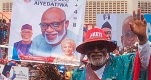 Akeredolu Is Good Brand For APC To Market, Buhari Tells Ondo Electorate