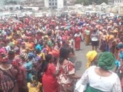 Women Who Sweep Streets In Imo Protest Over None Payment Of Salaries