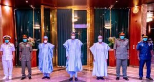 President Buhari Gives New Service Chiefs Marching Order