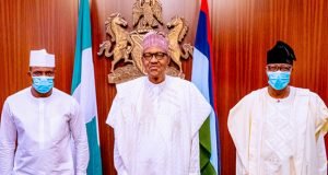 APC Converts, Ex Reps Speaker, Bankole, Ex Ogun Gov, Gbenga Daniel In Aso Rock